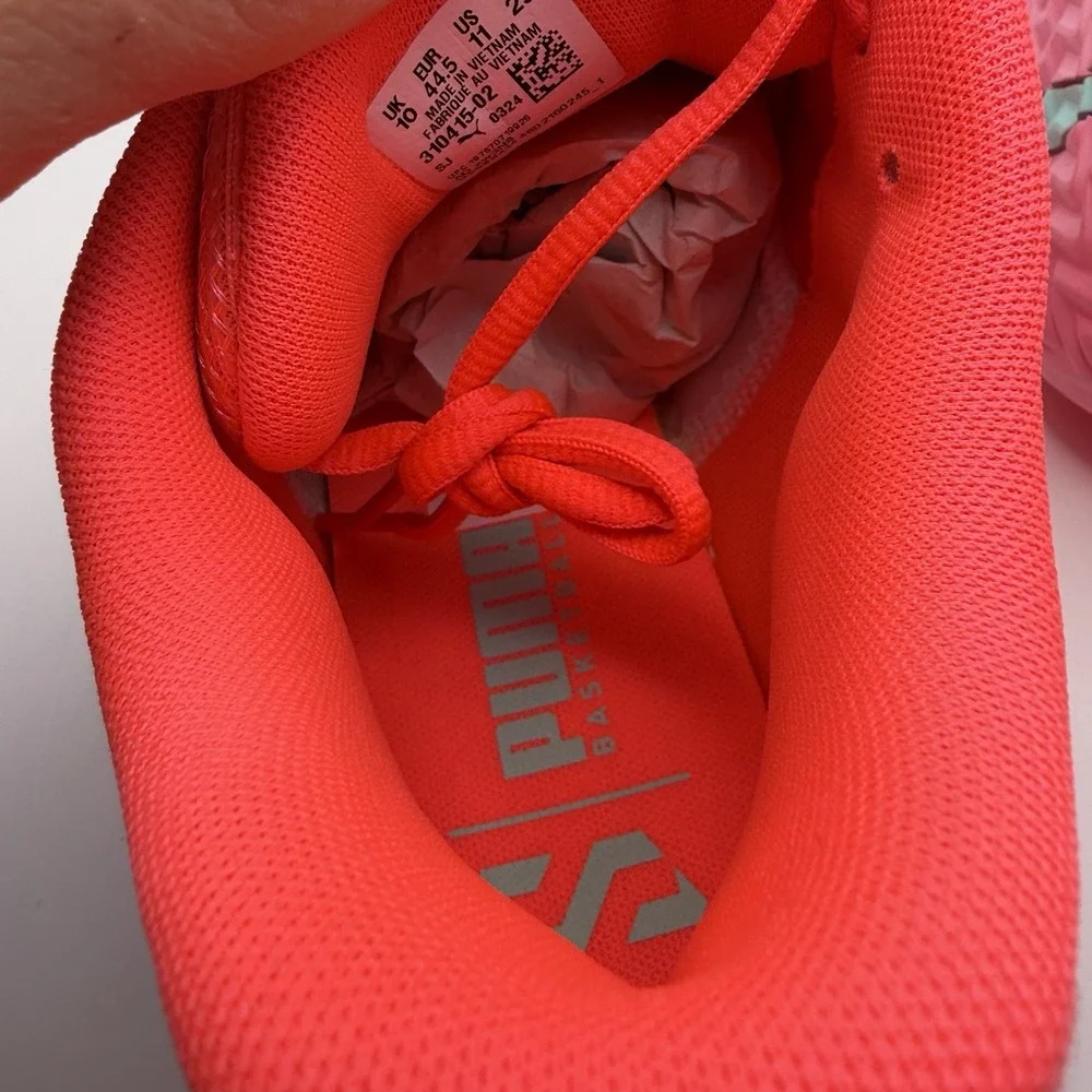 PUMA‎ Scoot Zeros Sunset Glow Pink/Blue Basketball Men's Size 11 - 310415-02